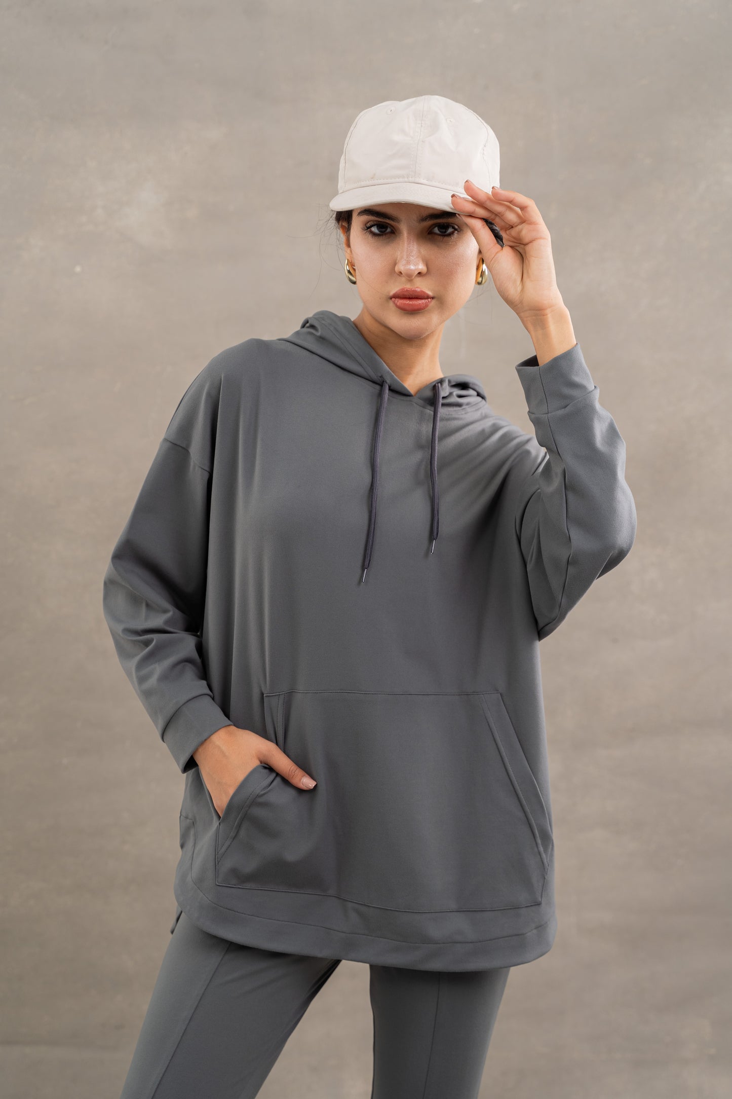 Flare Sporty Set In Grey