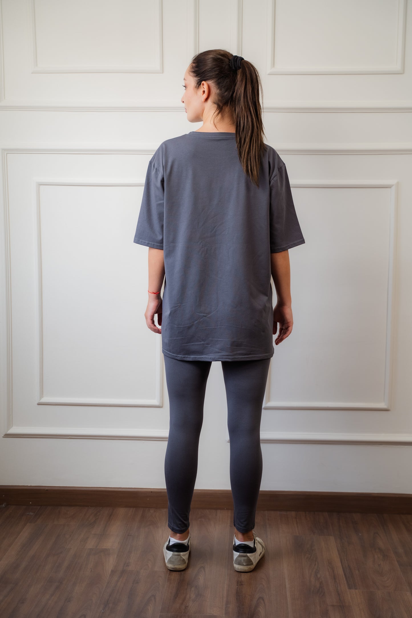 Cotton Gray Legging Set