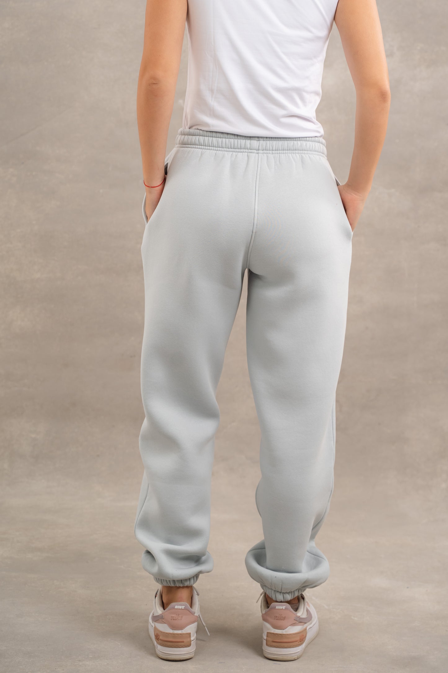 Basic Fleece Sweatpants In Gray