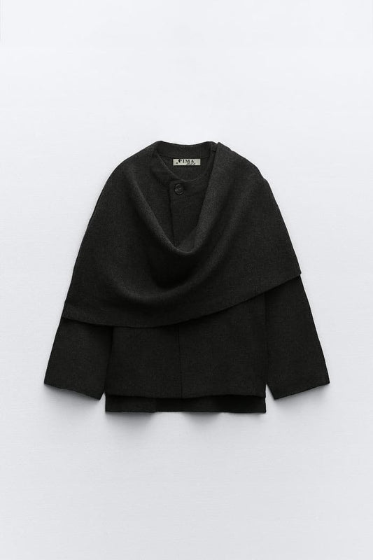 Scarf Jacket In Black